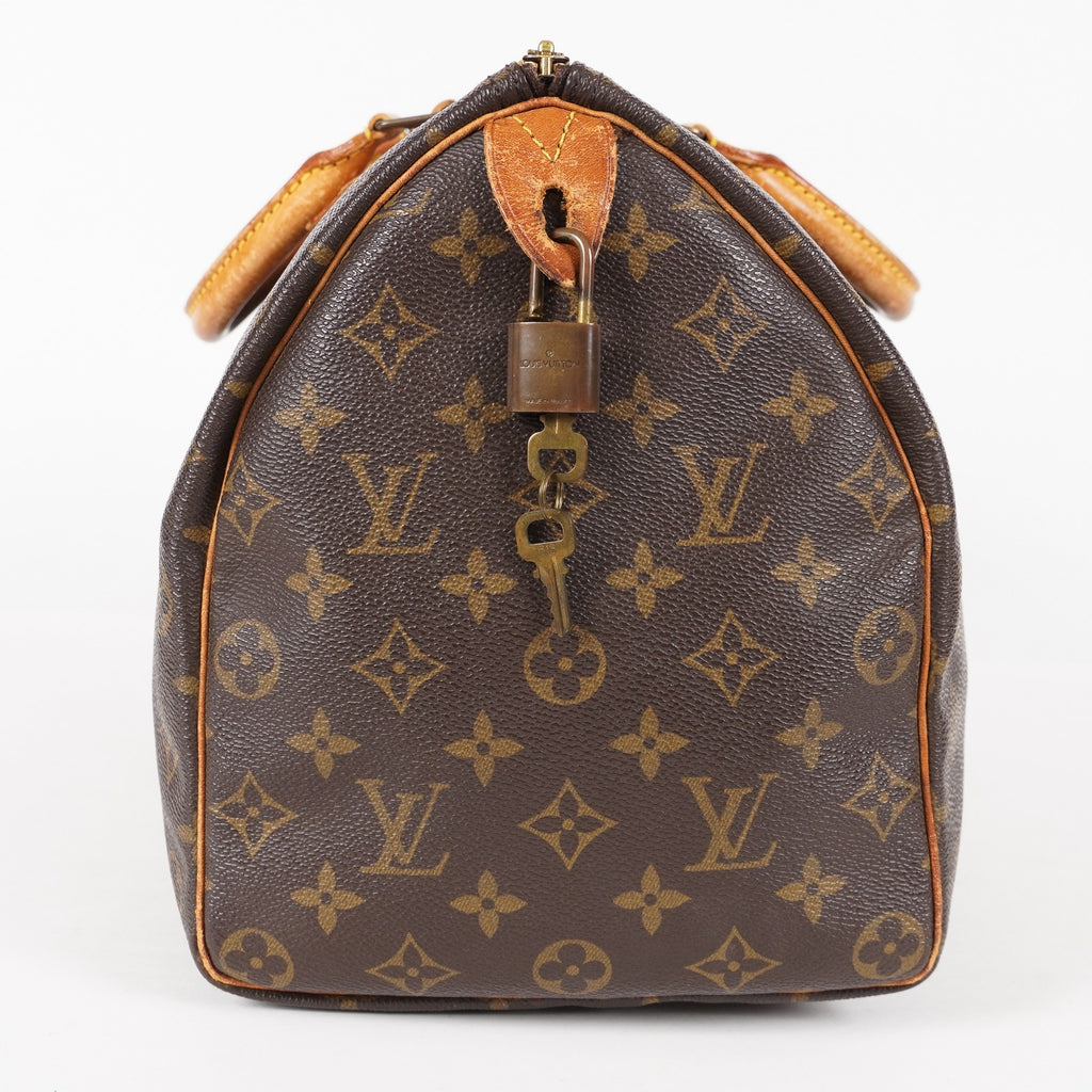 Authentic Louis Vuitton Monogram Speedy 35 Hand bag M41524 vintage 06E015170013