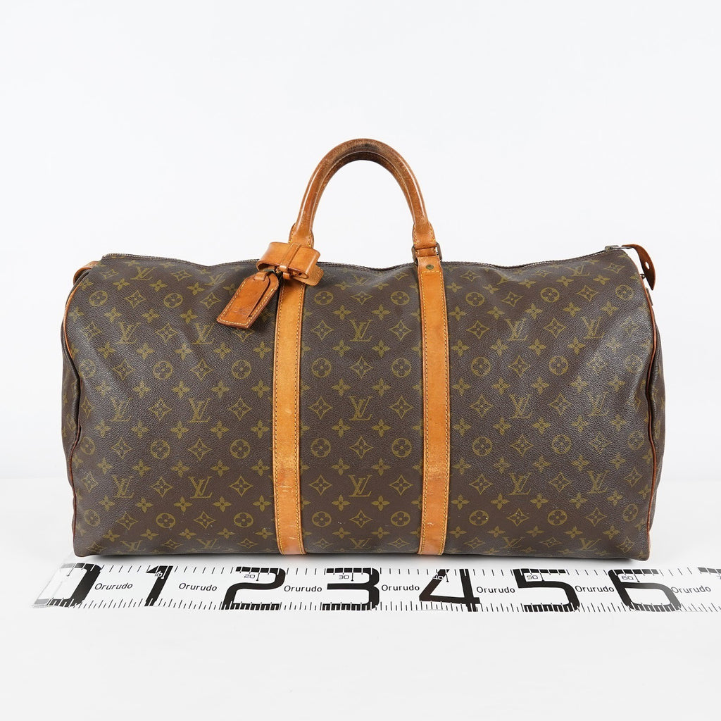 Louis Vuitton Keepall 60 M41422 Monogram Canvas Brown Used Duffle 07E123740027