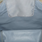 LONGCHAMP Le Pliage Nylon Shoulder Tote Gray Silver Hardware Used 08M40339917