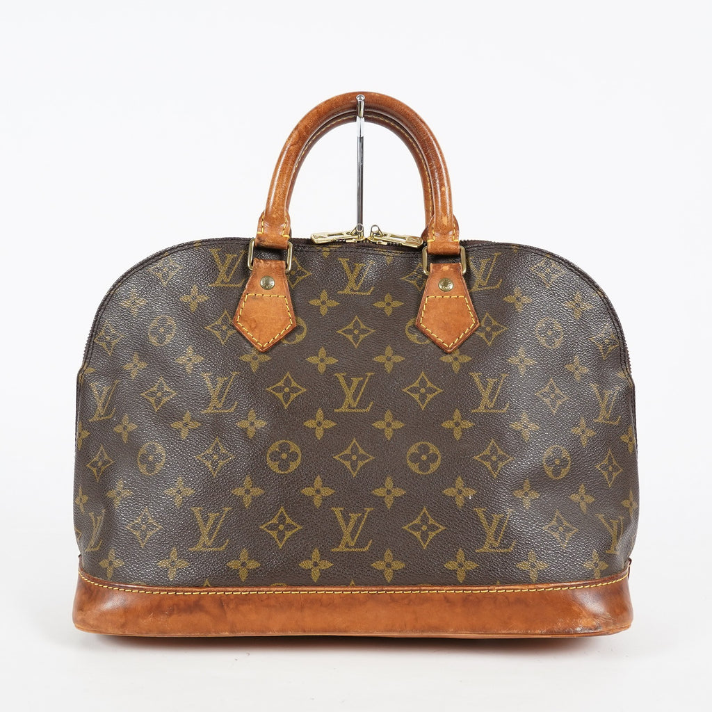 Louis Vuitton Alma PM Monogram Canvas Brown Handbag M51130 Vtg Used 08A242860003