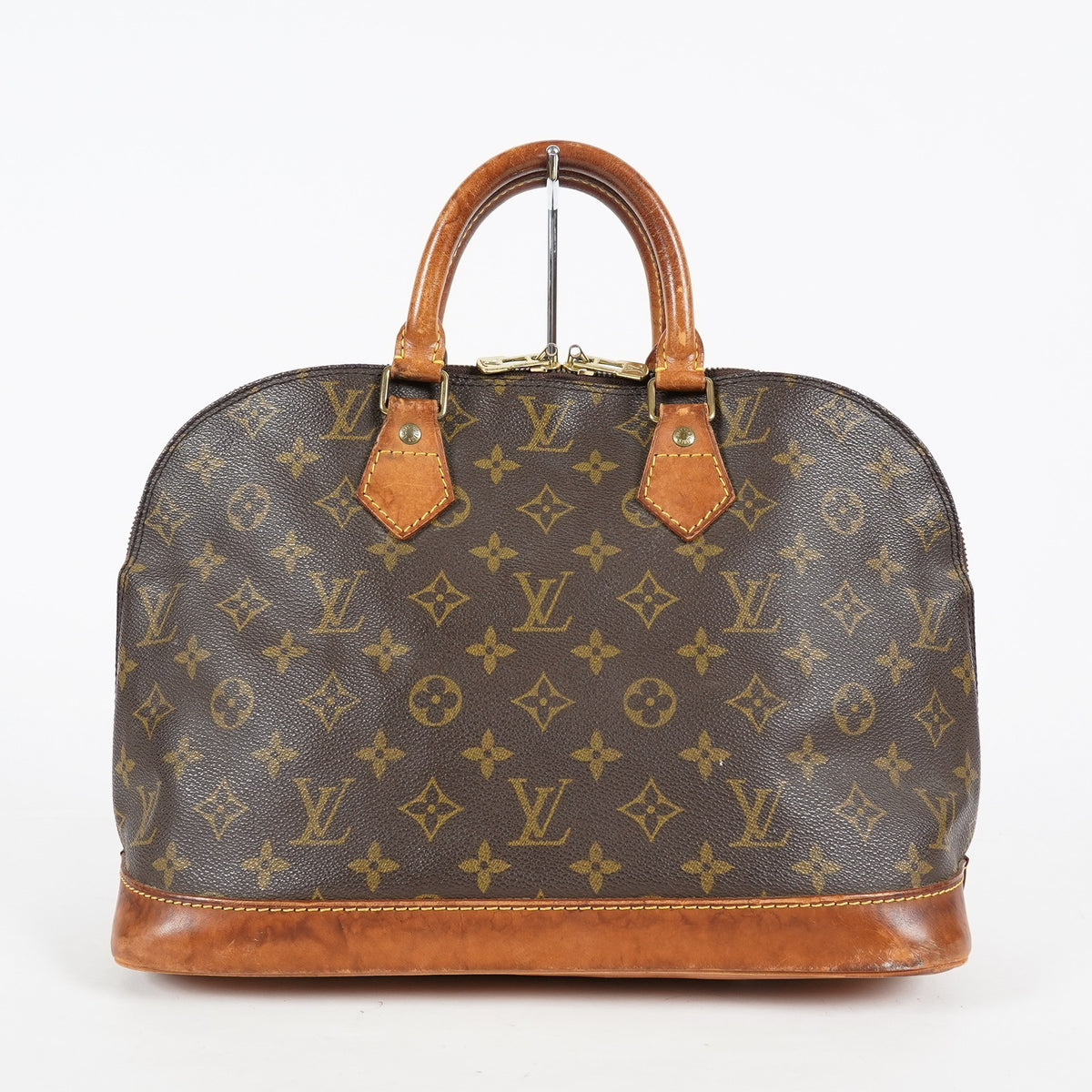 Louis Vuitton Alma PM Monogram Canvas Brown Handbag M51130 Vtg Used 08A242860003