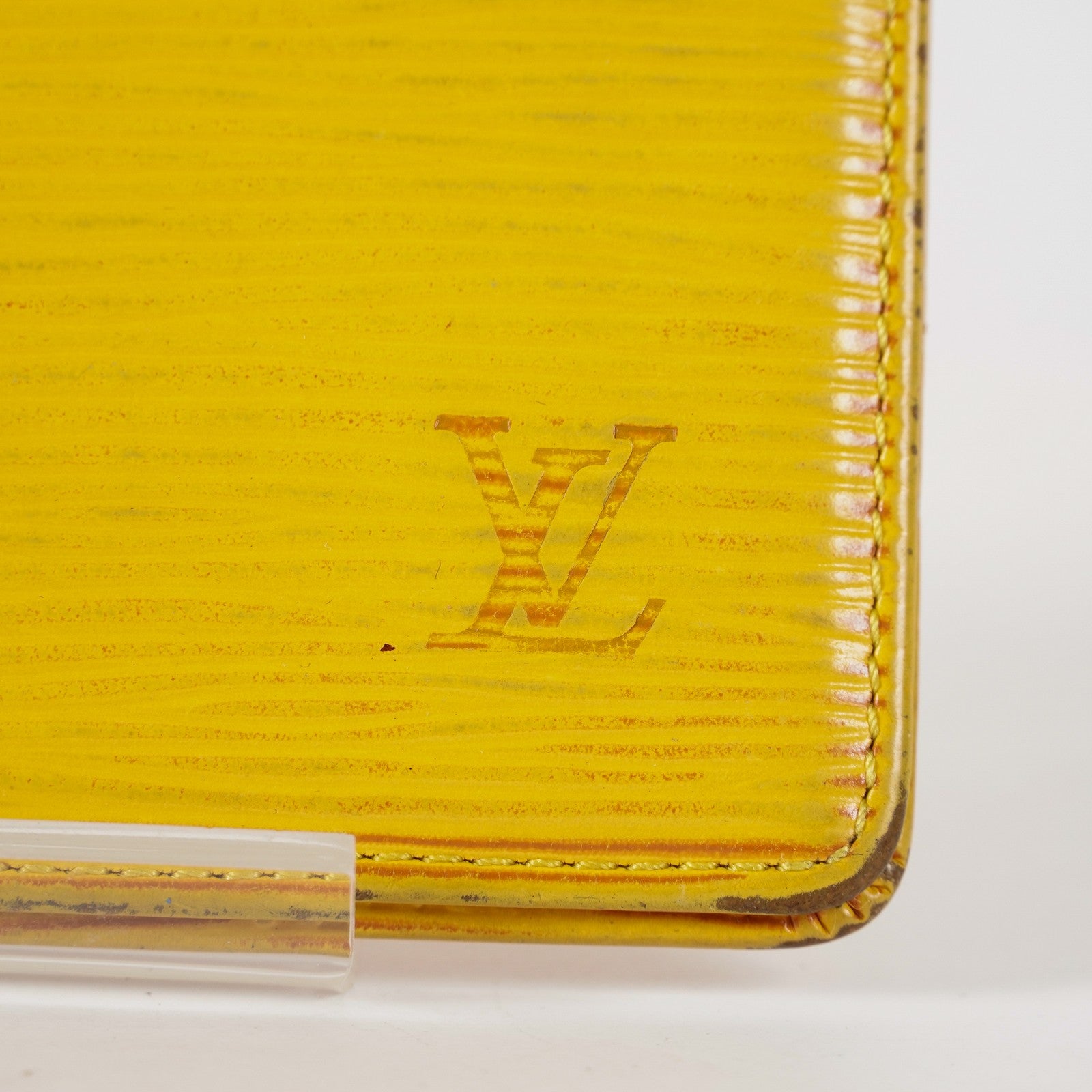 LOUIS VUITTON SARAH PORTE FEUILLE YELLOW OCHRE EPI LEATHER LONG WALLET XY216