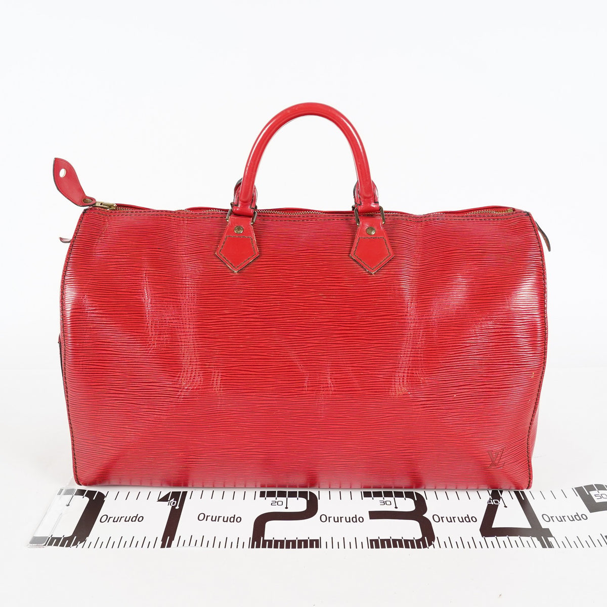 Louis Vuitton Speedy 40 M42987 Epi Leather Red Used Handbag 02E024576025