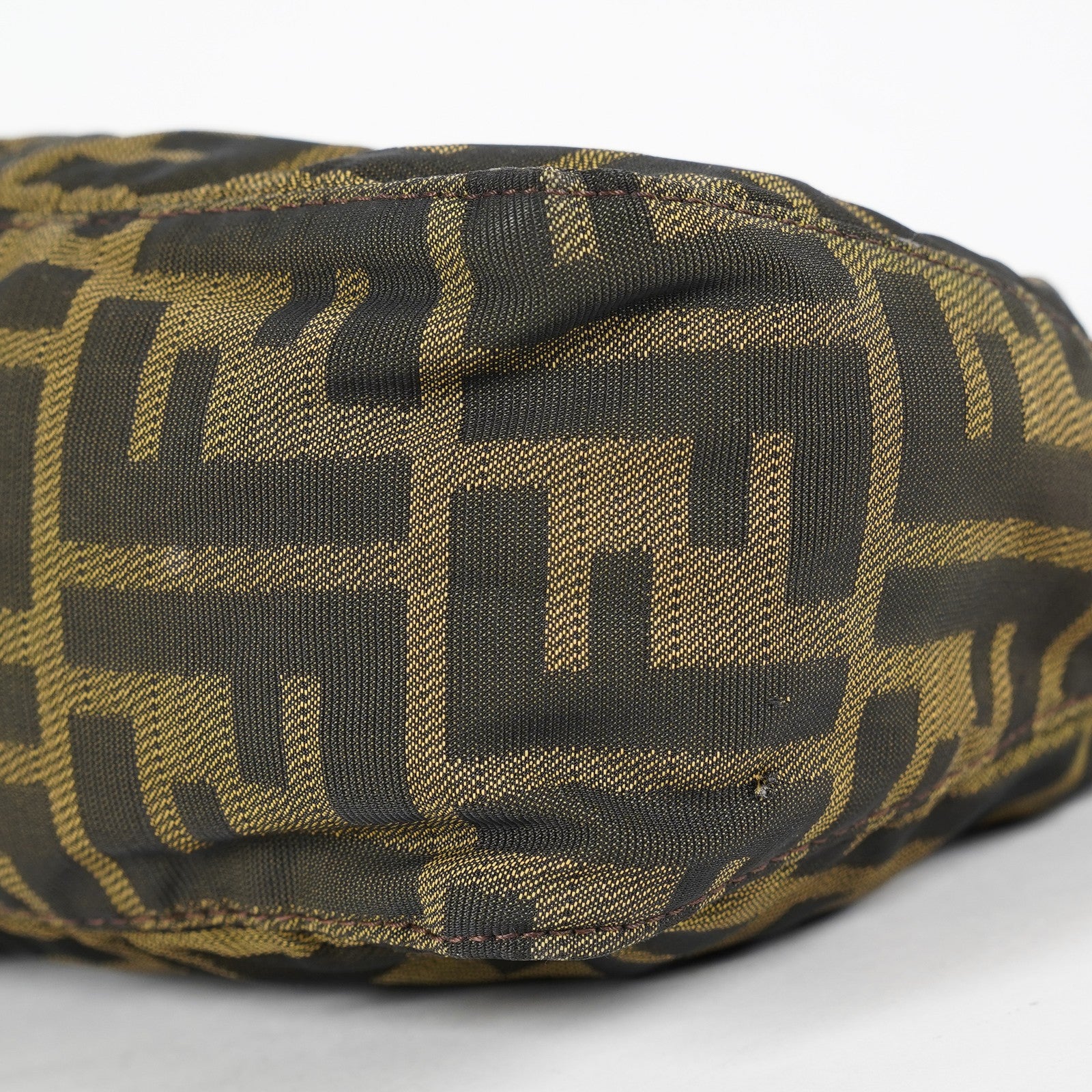 Fendi Zucca Accessory Pouch Shoulder Bag Brown Canvas Used 08E092420008