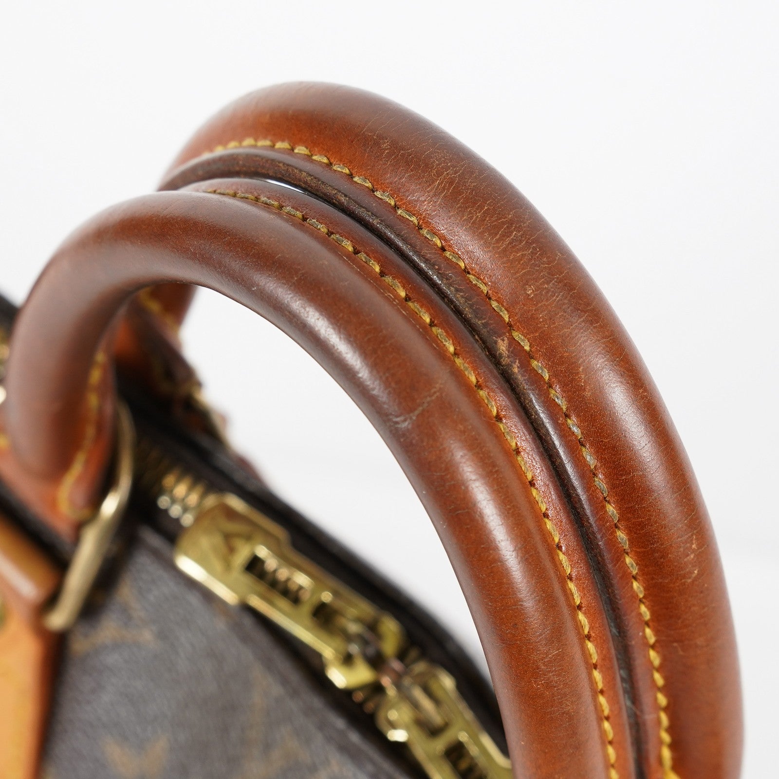 Louis Vuitton Alma PM M51130 Monogram Canvas Brown Handbag Vintage 08A382860003
