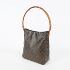 Louis Vuitton Looping GM Monogram Brown Shoulder Bag M51145 Vintage 07E163300012