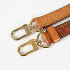 Louis Vuitton Vachetta Leather Adjustable Shoulder Strap Tan Gold Used XY265