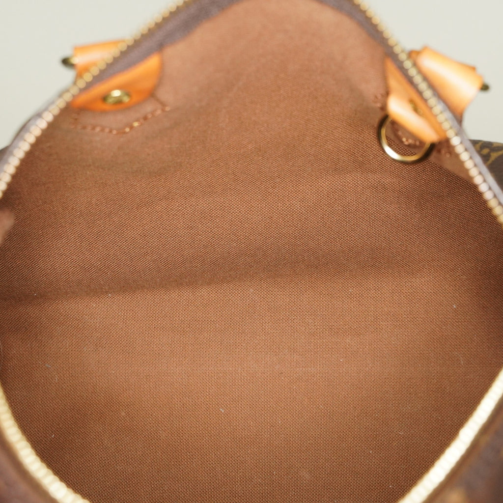 Louis Vuitton Monogram Speedy Handbag Brown Canvas Used M41528 08E2711110007