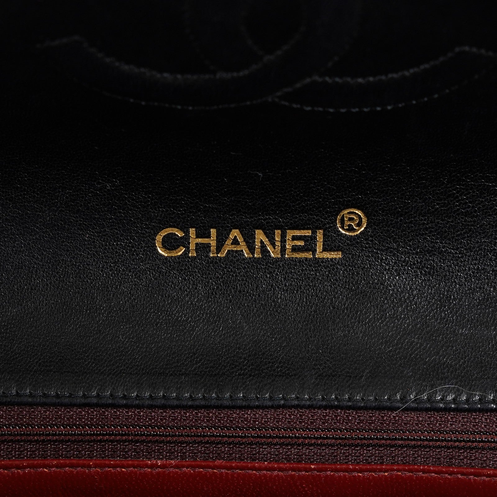 Chanel Matelasse Half Moon Flap Bag 25cm Black Quilted Chain Used 08E0717270006