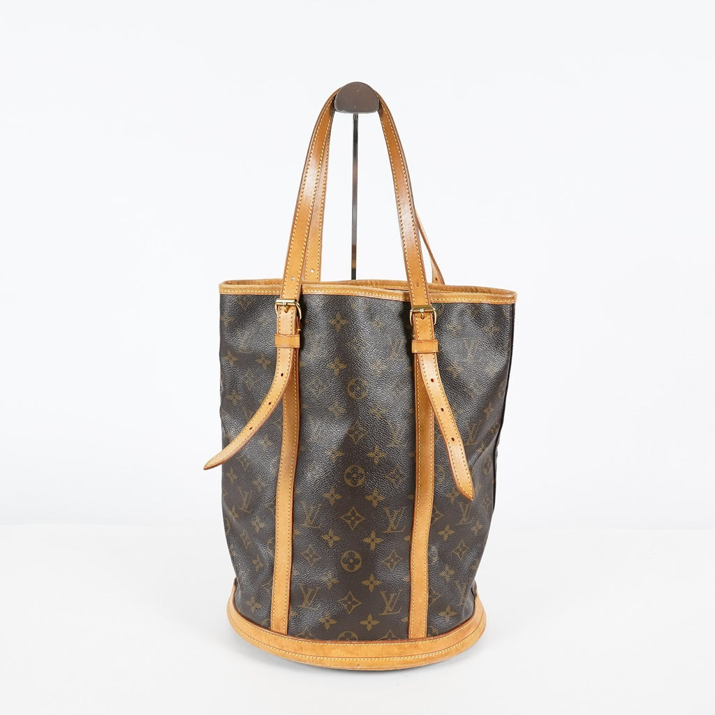 Louis Vuitton Bucket GM M42236 Monogram Canvas Brown Tote Bag Used 08E182310010