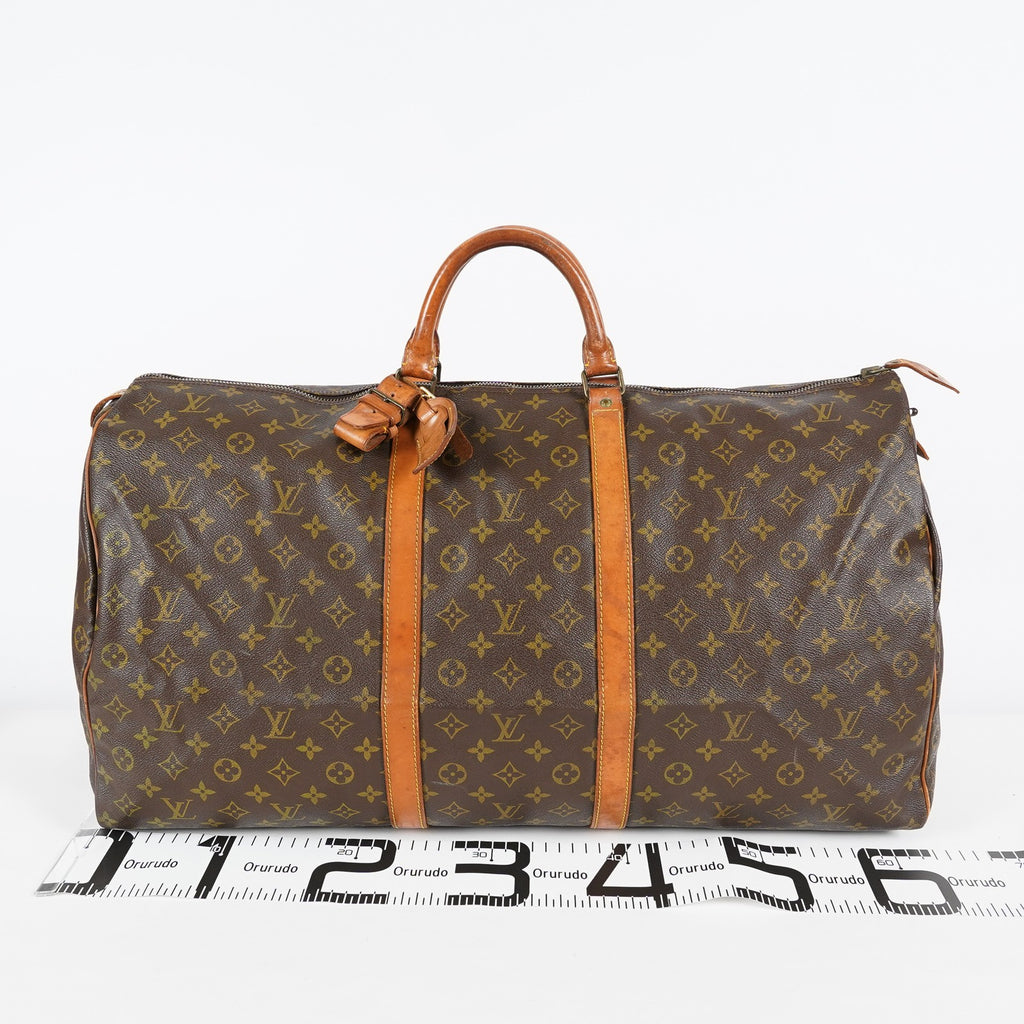 Louis Vuitton Keepall 60 M41422 Monogram Brown Duffel Bag Vintage 08E033410002