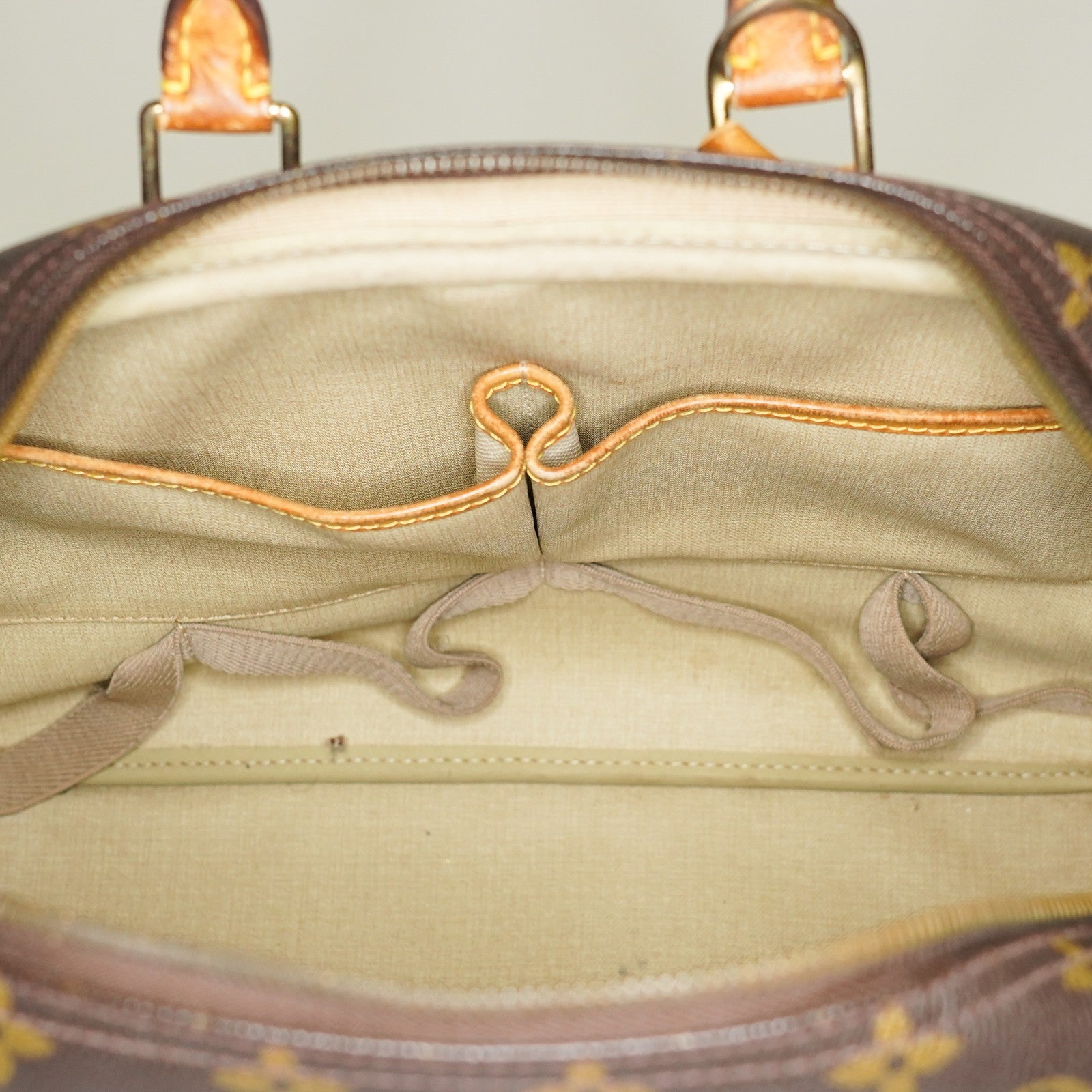 LOUIS VUITTON Deauville Handbag M47270 Monogram canvas Brown 06E102420010