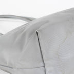 LONGCHAMP Le Pliage Nylon Shoulder Tote Gray Silver Hardware Used 08M40339917