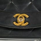 Chanel Diana 22 Flap Bag Black Lambskin Chain Shoulder Bag 09E0130470011