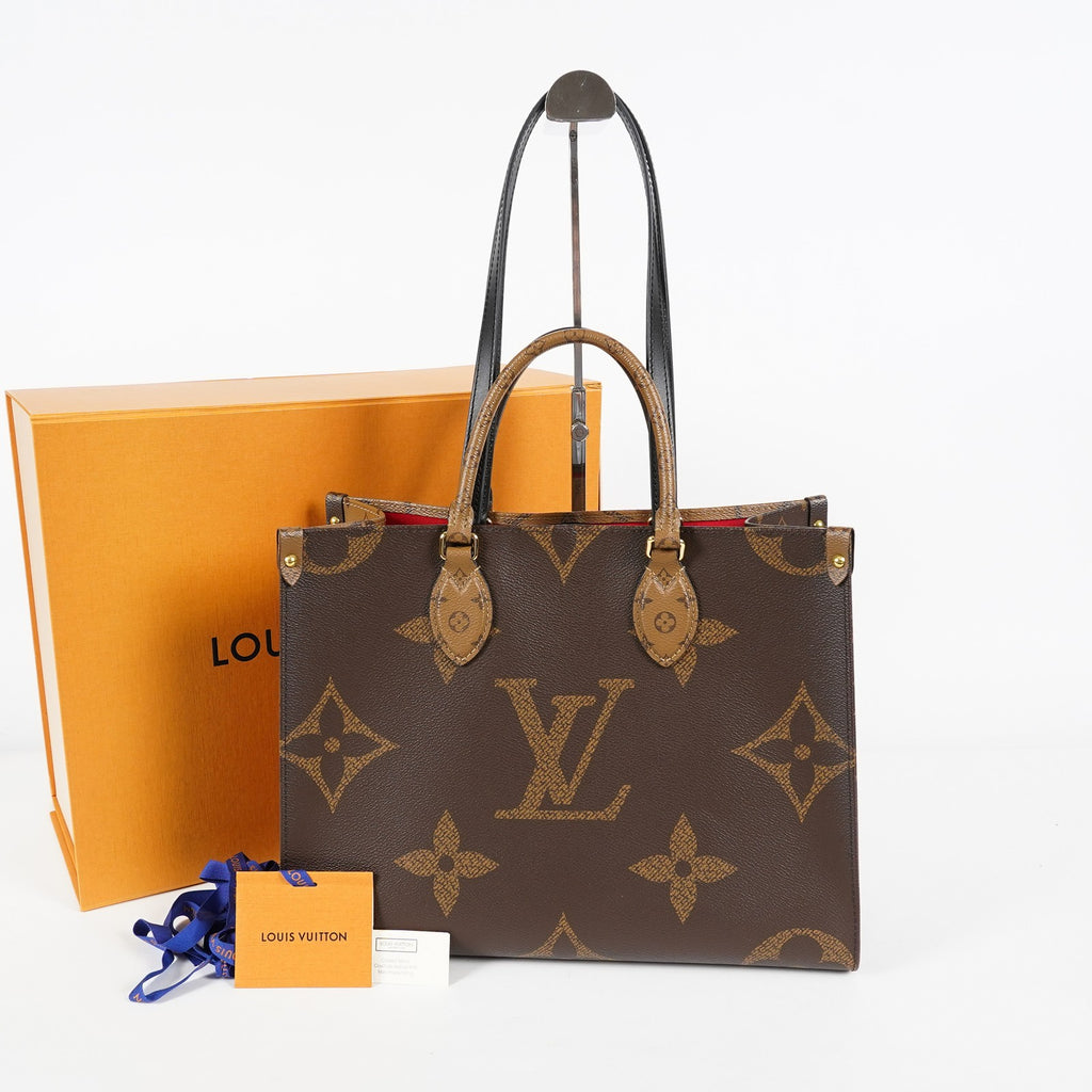 Louis Vuitton OnTheGo MM M45321 Reverse Monogram Canvas Tote Used 07A3321736031