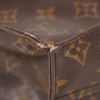 LOUIS VUITTON Sac Plat Handbag Monogram Canvas Brown M51140 06E441980004