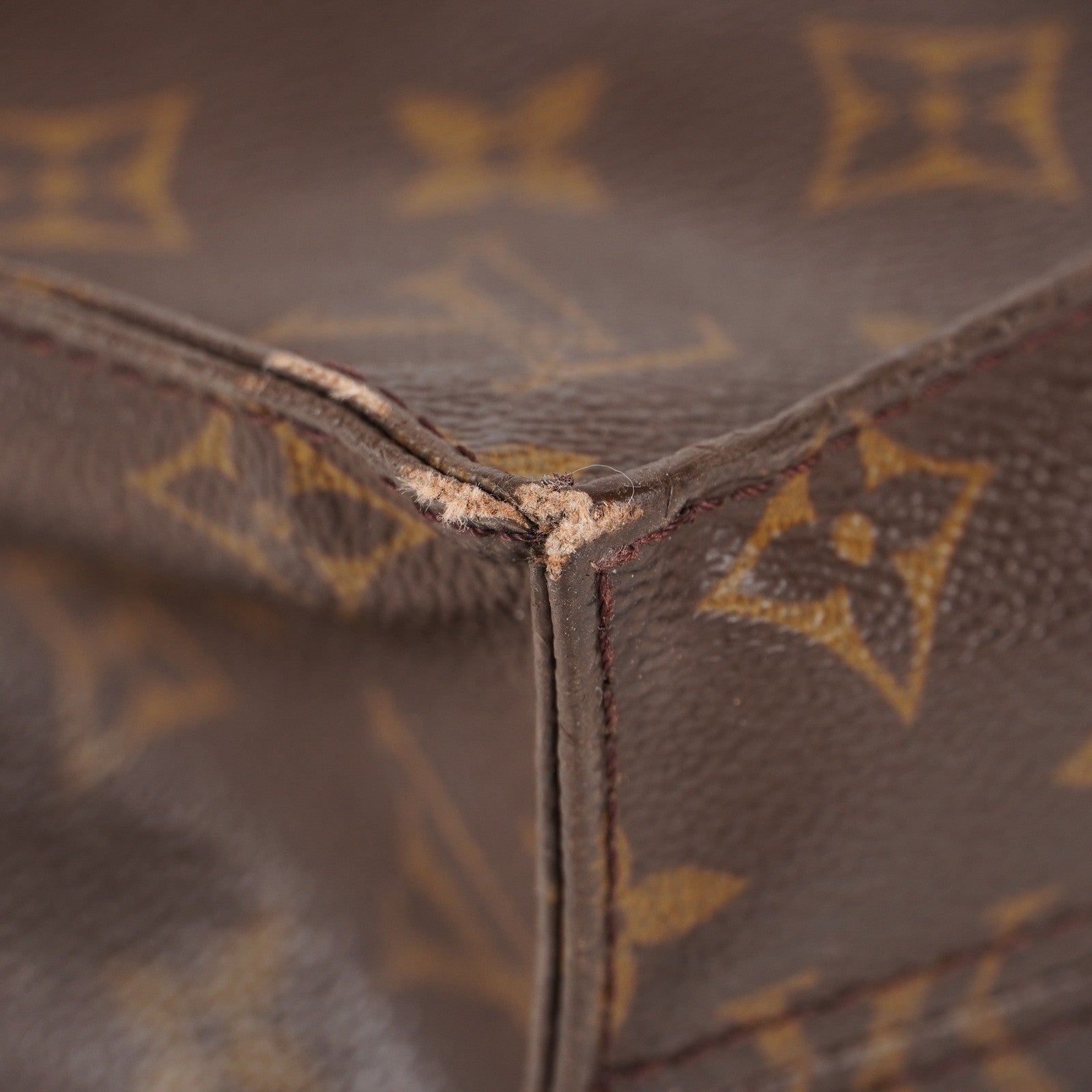 LOUIS VUITTON Sac Plat Handbag Monogram Canvas Brown M51140 06E441980004