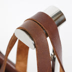 HERMES Herbag Cabas PM Brown Canvas & Leather Tote Bag Used Vintage 07A185720031