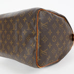 Louis Vuitton Monogram Speedy 30 Boston Handbag Brown Canvas M41526 07E067040029