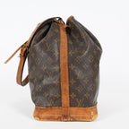 Louis Vuitton Noe M42224 Monogram Canvas Brown Drawstring Bag Used 07A172688431