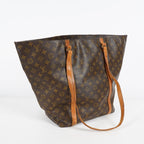 Louis Vuitton Sac Shopping Monogram Tote Brown Used vintage M51108 08M392492617