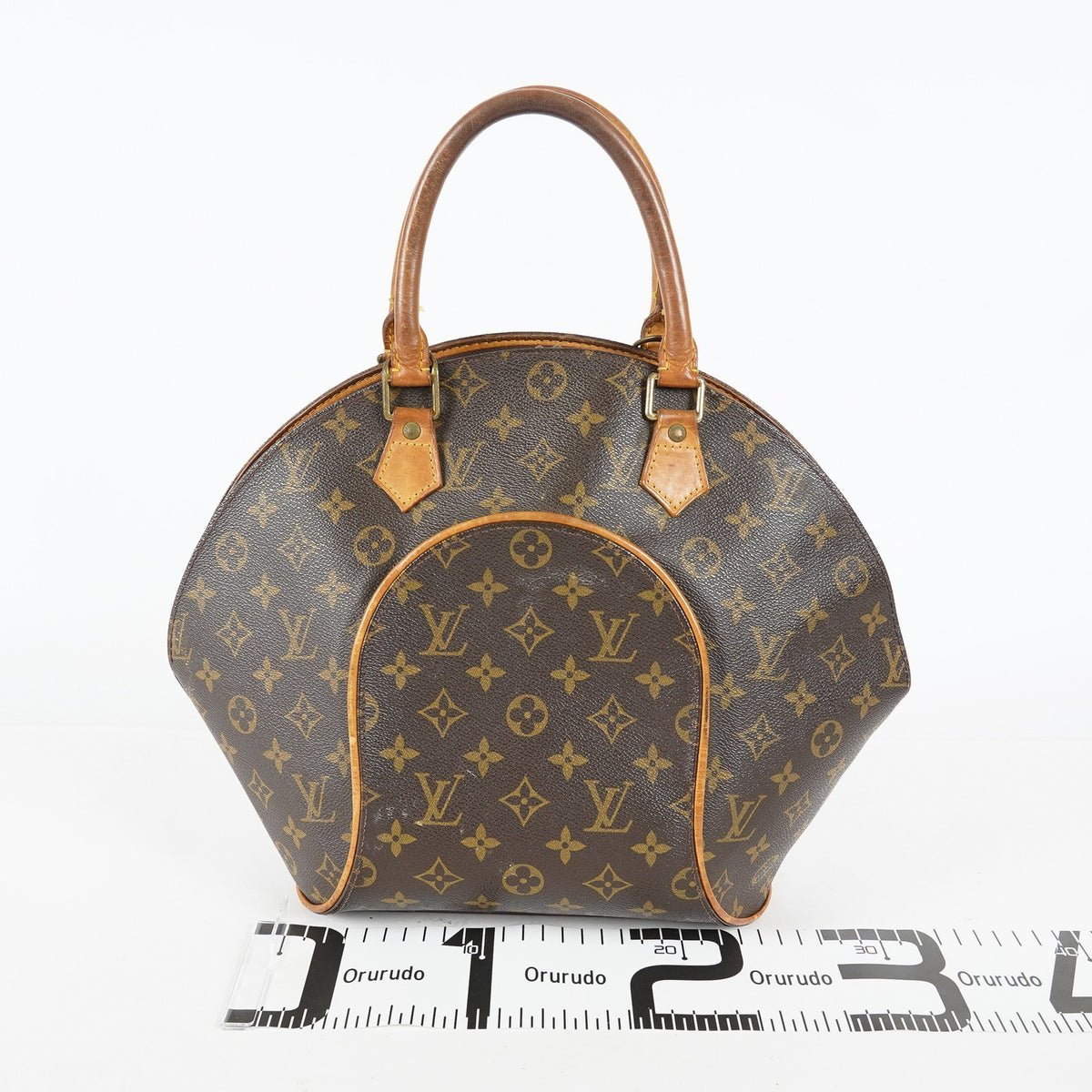 Louis Vuitton Ellipse MM M51126 Monogram Canvas Brown Used Handbag 09M363285708