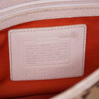 Authentic Coach Signature Mini Field Shoulder Bag Crossbody Canvas x Leather 77