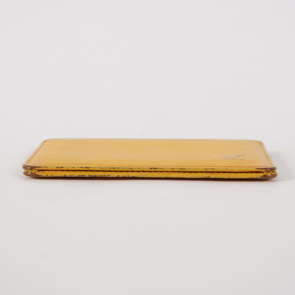 LOUIS VUITTON SARAH PORTE FEUILLE YELLOW OCHRE EPI LEATHER LONG WALLET XY216