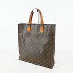 Louis Vuitton Sac Plat M51140 Monogram Canvas Brown Used Tote Bag 09E192530010