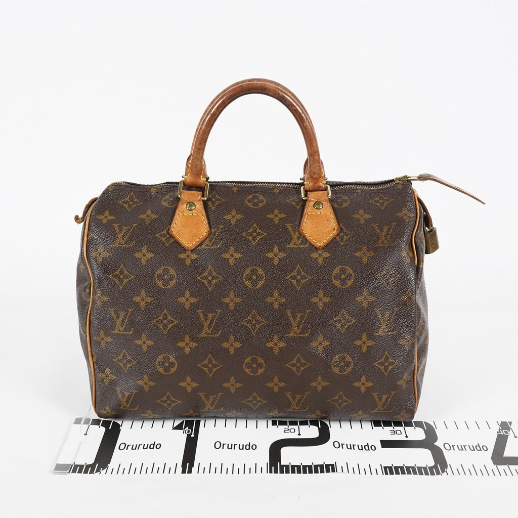 Louis Vuitton Speedy 30 M41526 Monogram Brown Canvas Handbag Used 08A124747603