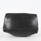 CHANEL Vintage CC Black Leather Drawstring Shoulder Bag 26cm Used 07E118580027