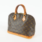 Louis Vuitton Alma PM M51130 Monogram Canvas Brown Used Handbag 09E112530011