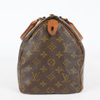Louis Vuitton Monogram Speedy 30 Hand Bag M41526 Brown Vintage Used 07P034273507