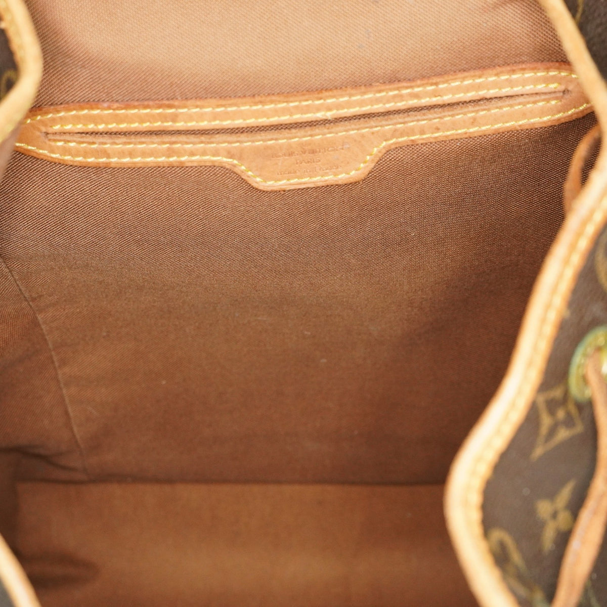 Louis Vuitton Montsouris GM M51135 Monogram Canvas Brown Backpack 09E134510011