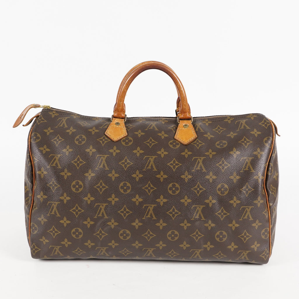 Authentic Louis Vuitton Monogram Speedy 40 M41522 Hand Boston Bag 01E095830030
