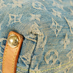 Louis Vuitton M95049 Monogram Denim Baggy Shoulder Bag Blue Used 07E019570019