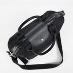 Longchamp Le Pliage 2Way Top Handle Bag 28cm Black Nylon Used 08E141320007