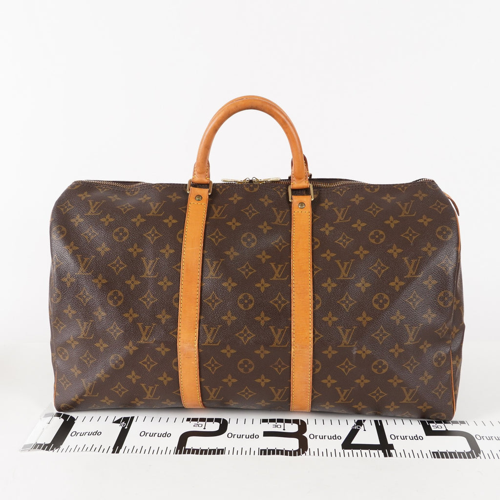 LOUIS VUITTON Keepall 50 M41426 Monogram Boston Bag vintage Brown 03E326820011