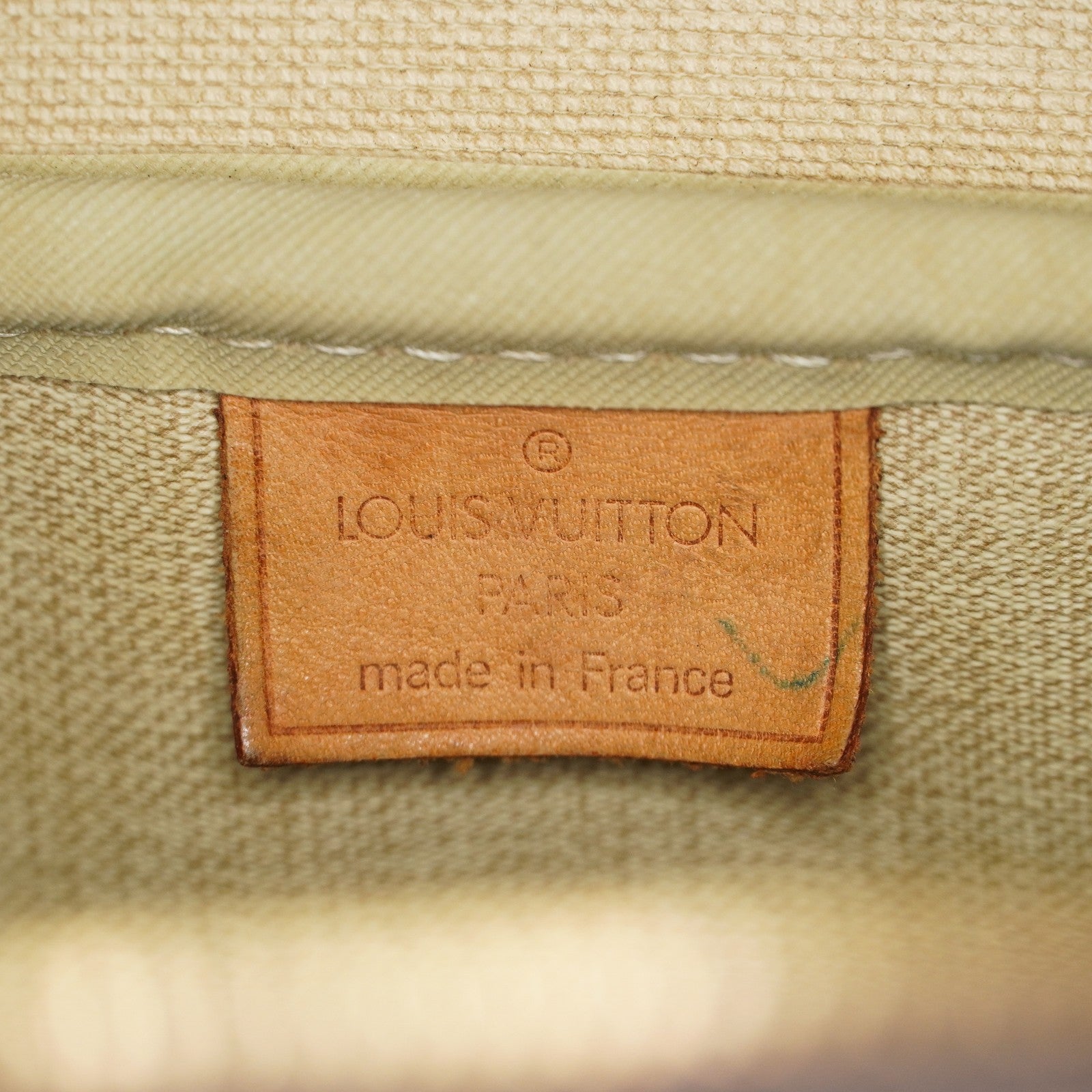 Louis Vuitton Monogram Deauville M47270 Hand Bag Brown Used Vintage 07A082288024