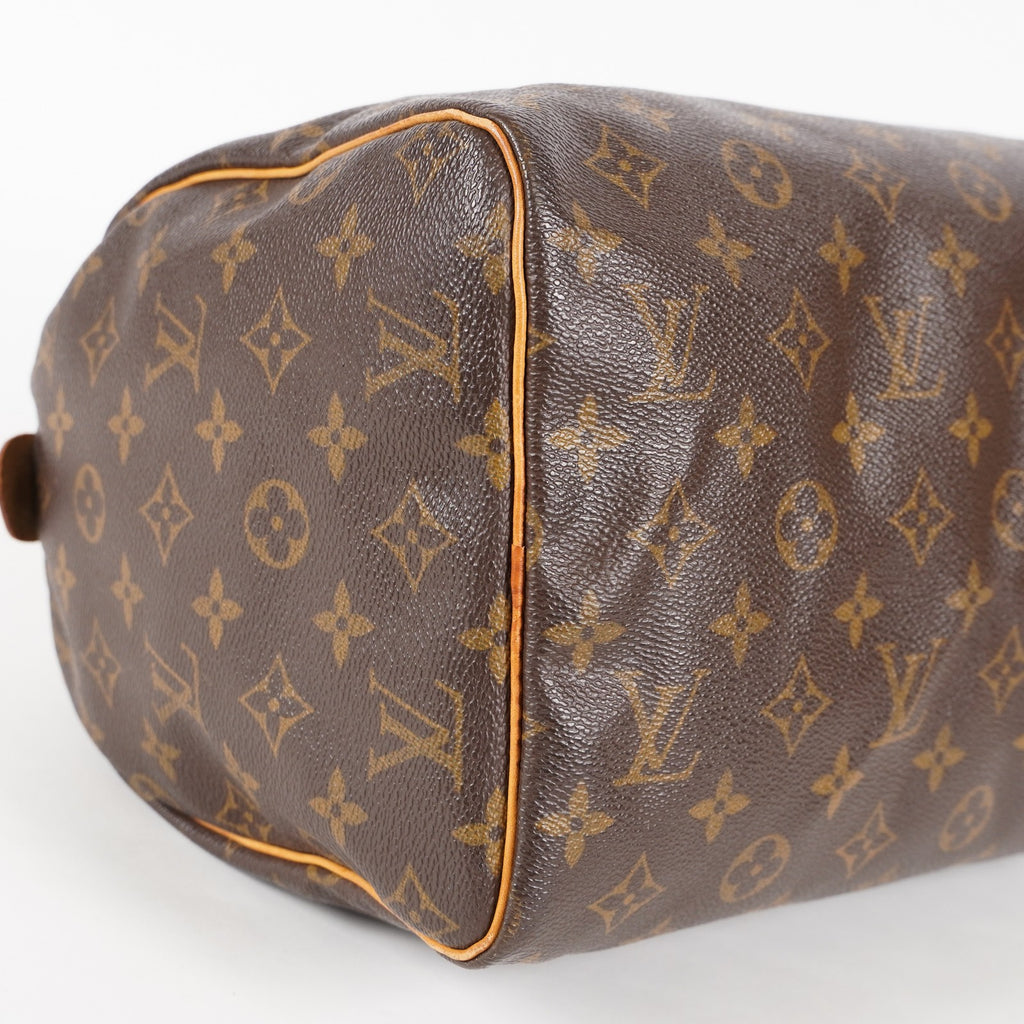 Authentic Louis Vuitton Monogram Speedy 30  Handbag M41526 vintage 05E446380016