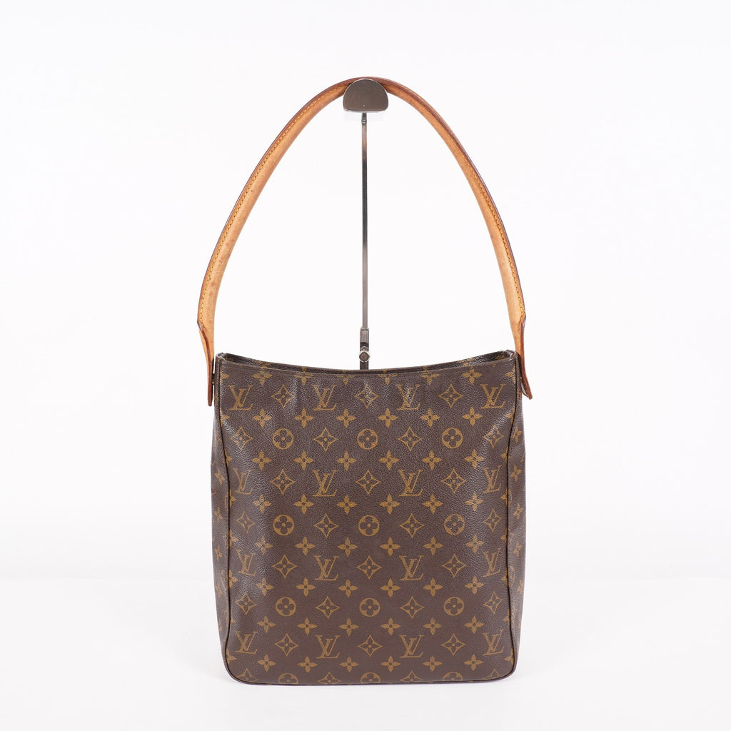 Louis Vuitton Monogram Looping GM Shoulder Bag Brown M51145 Vintage 07E143410005