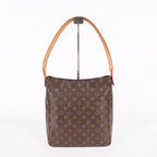 Louis Vuitton Monogram Looping GM Shoulder Bag Brown M51145 Vintage 07E143410005