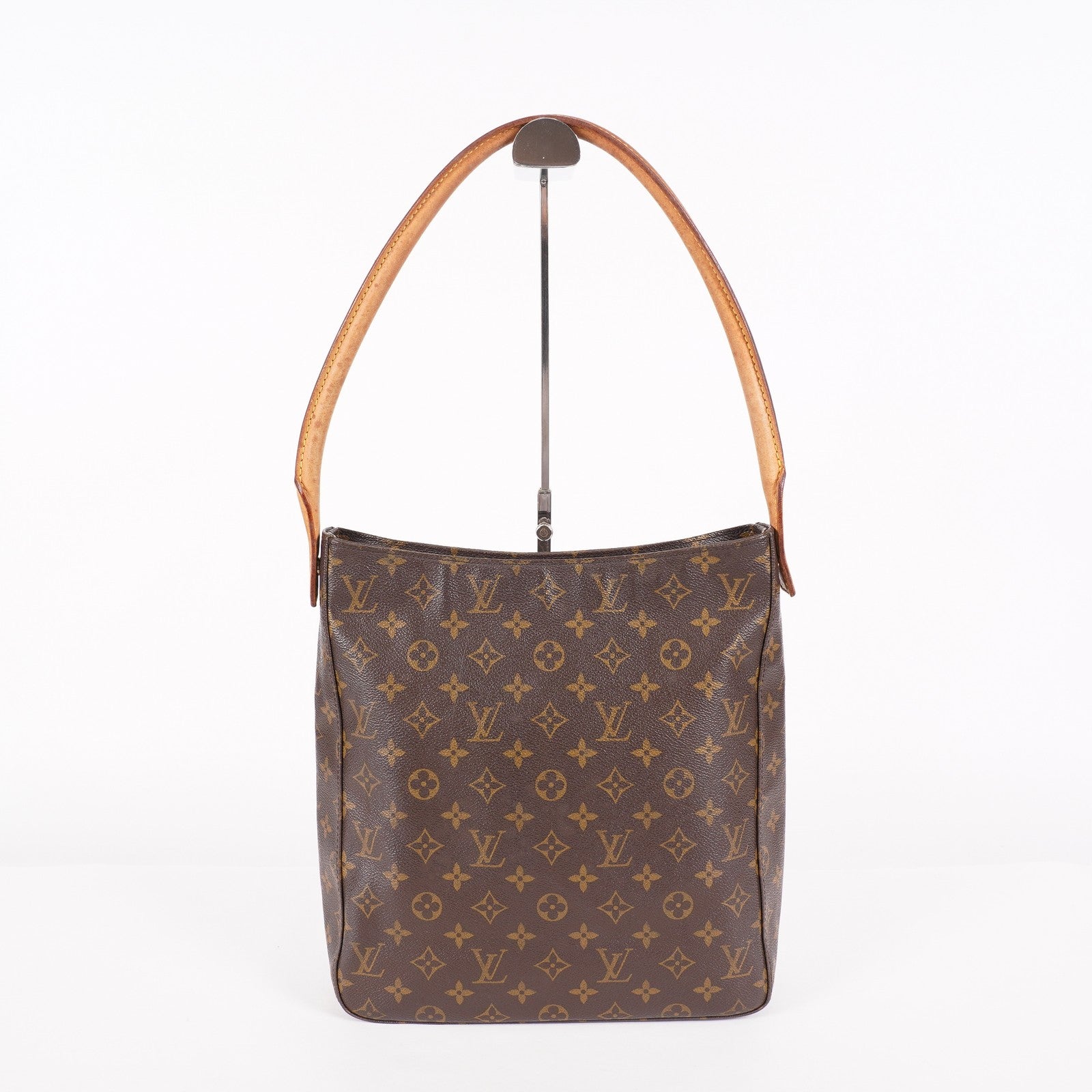 Louis Vuitton Monogram Looping GM Shoulder Bag Brown M51145 Vintage 07E143410005