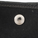 Hermes Garden Party 30 TPM Handbag Tote Leather Canvas Black 05E024290016