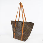 Louis Vuitton Sac Shopping Monogram Tote Brown Used vintage M51108 08M392492617
