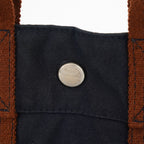 Hermes Fourre Tout PM Black Canvas Tote Shoulder Bag Used 08A09770023