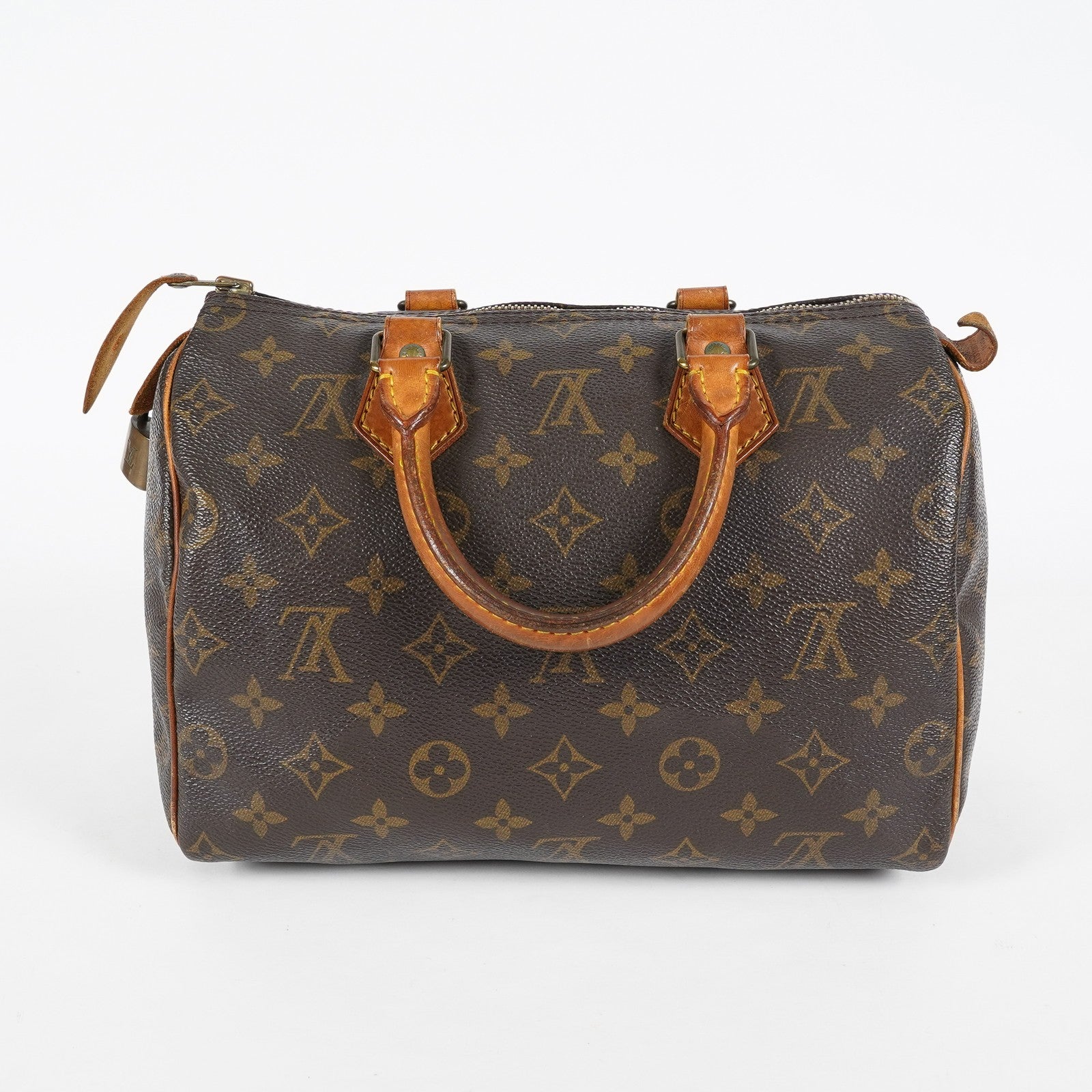 Louis Vuitton Speedy 25 M41528 Monogram Brown Boston Hand Bag Used 07E216490015