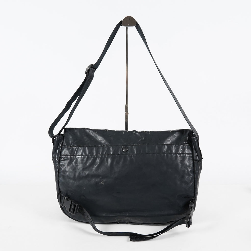 Chanel Sports Line CC Messenger Shoulder Bag Black Canvas Used 07E022640017
