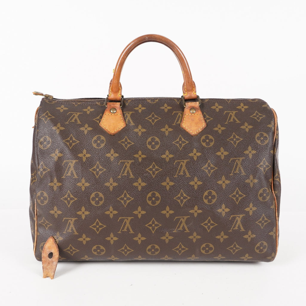 Authentic Louis Vuitton Monogram Speedy 35 Hand bag M41524 vintage 06E074070013
