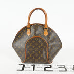 Louis Vuitton Ellipse MM M51126 Monogram Canvas Brown Used Handbag 09A053775209
